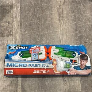 X-Shot Micro Fast-Fill Water Blaster - Green and Orange